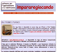 Tablet Screenshot of impararegiocando.it